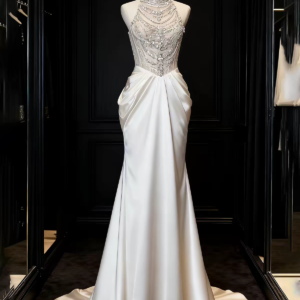 Satin Mermaid Wedding Dress