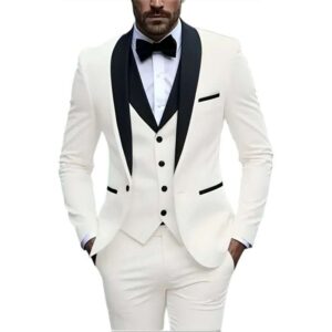 Men's White Tuxedo Suit